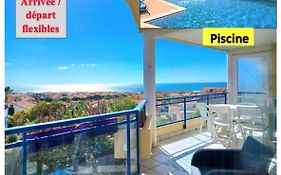 Plain-pied, terrasse, piscine, pleine vue mer, plage à 6' à pied, parking, wifi